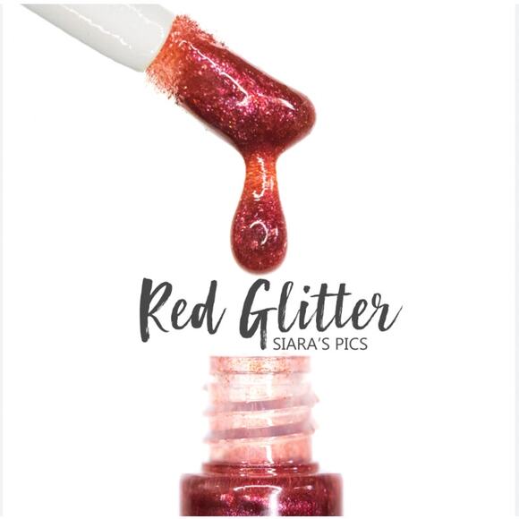 SeneGence Red Glitter Gloss LipSense New Sealed Limited Edition - Picture 5 of 5